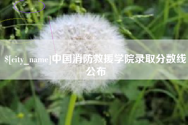 龙口中国消防救援学院录取分数线公布