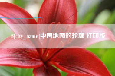 龙口中国地图的轮廓 打印版