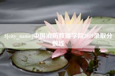 龙口中国消防救援学院2019录取分数线