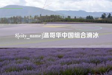 龙口温哥华中国组合滑冰