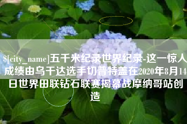 龙口五千米纪录世界纪录-这一惊人成绩由乌干达选手切普特盖在2020年8月14日世界田联钻石联赛揭幕战摩纳哥站创造