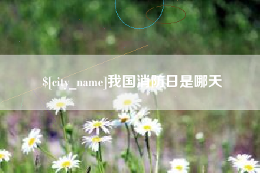 龙口我国消防日是哪天
