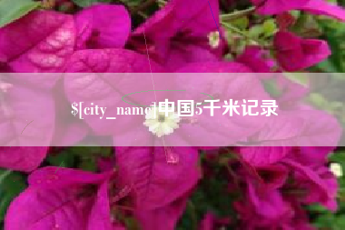 龙口中国5千米记录