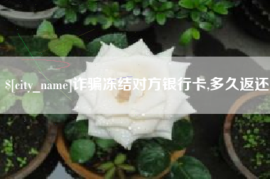龙口诈骗冻结对方银行卡,多久返还