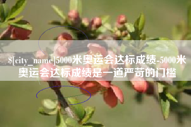 龙口5000米奥运会达标成绩-5000米奥运会达标成绩是一道严苛的门槛