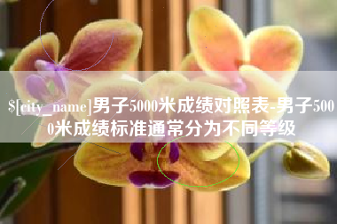 龙口男子5000米成绩对照表-男子5000米成绩标准通常分为不同等级
