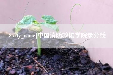 龙口中国消防救援学院录分线