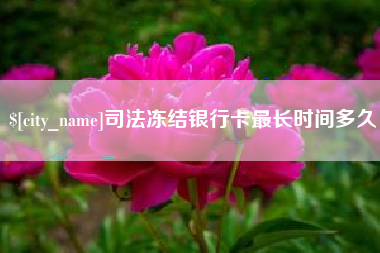 龙口司法冻结银行卡最长时间多久