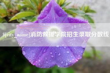 龙口消防救援学院招生录取分数线