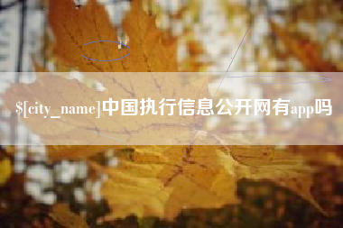龙口中国执行信息公开网有app吗