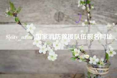 龙口国家消防救援队伍报名网址