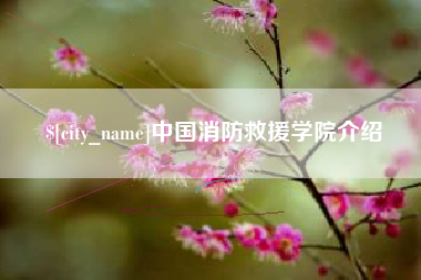 龙口中国消防救援学院介绍