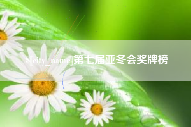 龙口第七届亚冬会奖牌榜