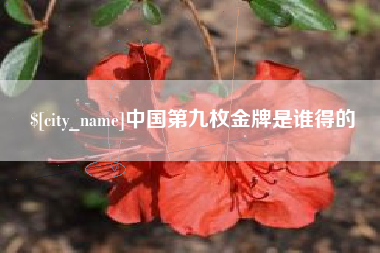 龙口中国第九枚金牌是谁得的