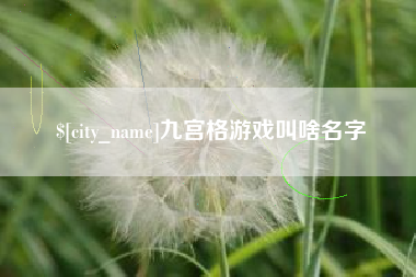 龙口九宫格游戏叫啥名字