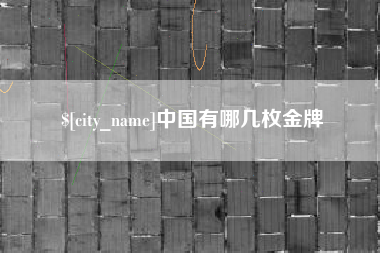 龙口中国有哪几枚金牌