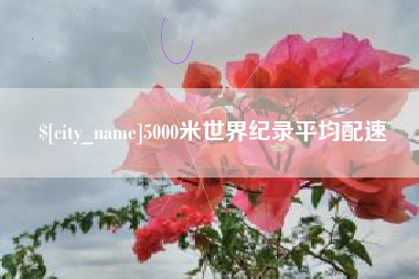 龙口5000米世界纪录平均配速