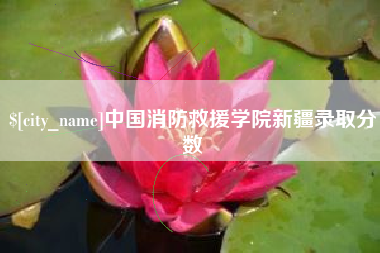 龙口中国消防救援学院新疆录取分数
