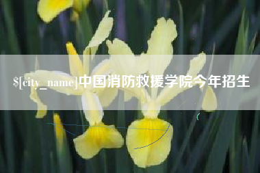 龙口中国消防救援学院今年招生