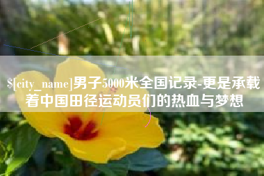 龙口男子5000米全国记录-更是承载着中国田径运动员们的热血与梦想