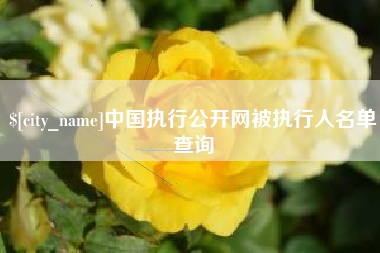 龙口中国执行公开网被执行人名单查询