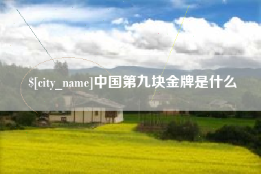 龙口中国第九块金牌是什么