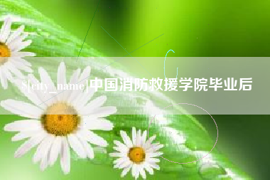 龙口中国消防救援学院毕业后