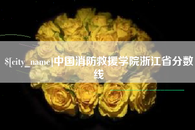 龙口中国消防救援学院浙江省分数线