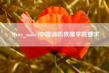 龙口中国消防救援学院要求