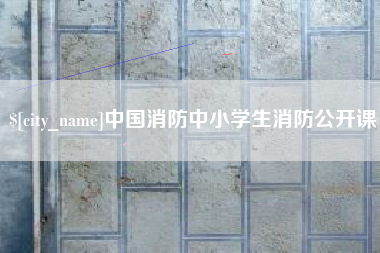 龙口中国消防中小学生消防公开课