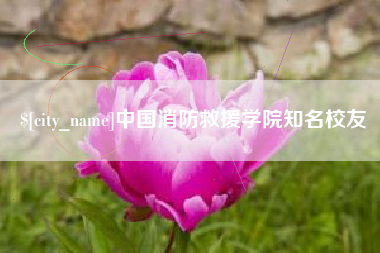 龙口中国消防救援学院知名校友