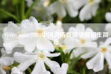 龙口2021中国消防救援学院招生简章