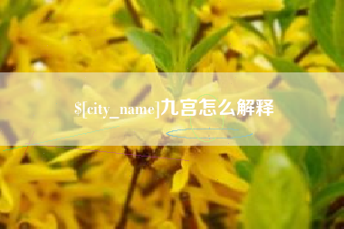 龙口九宫怎么解释