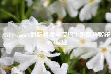龙口消防救援学院招生录取分数线2020福建