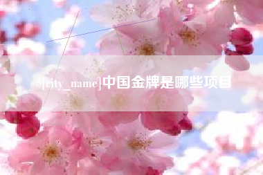 龙口中国金牌是哪些项目