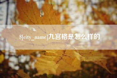 龙口九宫格是怎么样的