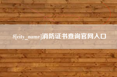 龙口消防证书查询官网入口