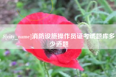 龙口消防设施操作员证考试题库多少道题