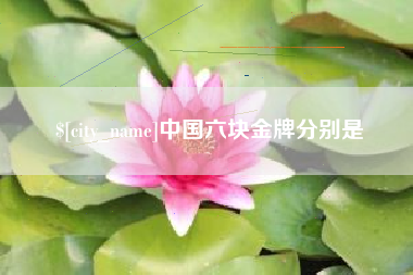 龙口中国六块金牌分别是
